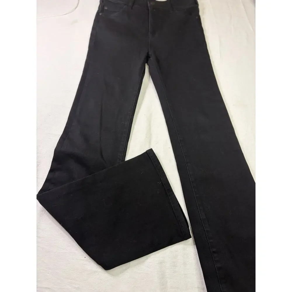 Pilcro Anthropologie Jeans Women’s Size 25 High Rise Bootcut Black Stretch Denim